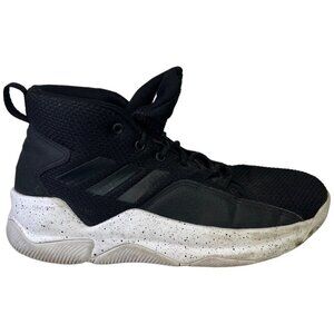 Adidas Mens Cloudfoam Streetfire Basketball Shoes Sz 8.5 Black Mid Top Athletic